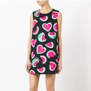 Love Moschino Dresses Sleeveless Watermelon Heart Dress Poshmark
